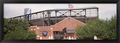 Framed Warren Spahn Plaza at the Chickasaw Bricktown Ballpark, Oklahoma City, Oklahoma, USA Print