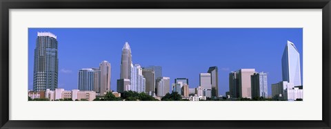 Framed City skyline, Charlotte, Mecklenburg County, North Carolina, USA Print