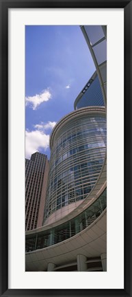 Framed Low angle view of a building, Chevron Building, Houston, Texas Print