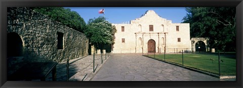 Framed Facade of a building, The Alamo, San Antonio, Texas Print