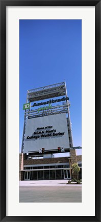 Framed Sign board at a convention center, Century Link Center, Omaha, Nebraska, USA Print