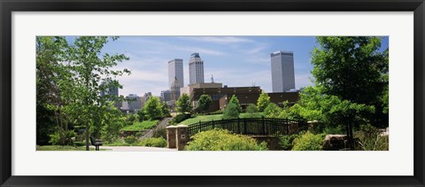 Framed Buildings in a city, Tulsa, Oklahoma, USA Print