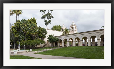 Framed Colonnade in Balboa Park, San Diego, California, USA Print