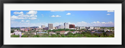 Framed Buildings in a city, Colorado Springs, Colorado Print