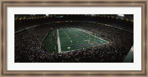 Framed Spectators in an American football stadium, Hubert H. Humphrey Metrodome, Minneapolis, Minnesota, USA Print