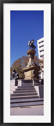 Framed Kit Carson Statue, Pioneer Monument, Denver, Colorado, USA Print