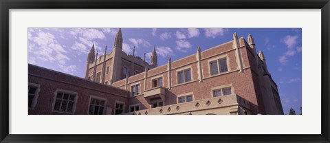 Framed Low angle view of Kerckhoff Hall, University of California, Los Angeles, California, USA Print