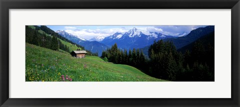 Framed Austria, Zillertaler, cabin Print