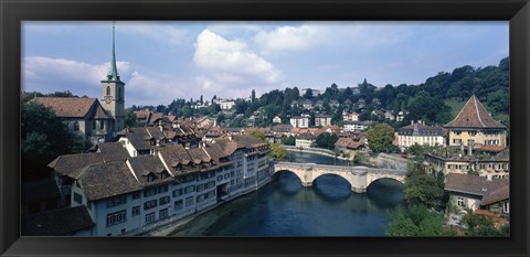 Framed Switzerland, Bern, Aare River Print