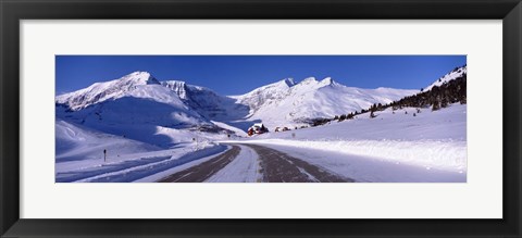 Framed Canada, Alberta, Banff National Park, icefield, road Print