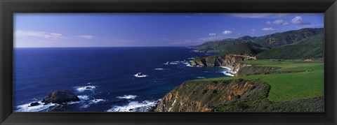 Framed Pacific Coast, Big Sur, California, USA Print