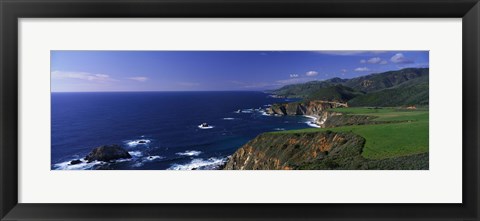 Framed Pacific Coast, Big Sur, California, USA Print