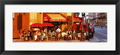 Framed Cafe, Paris, France Print