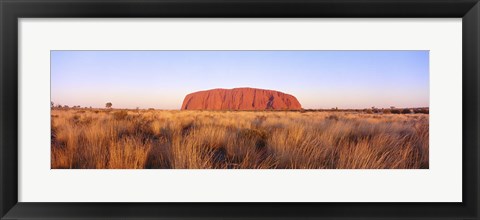 Framed Ayers Rock, Uluru-Kata Tjuta National Park, Australia Print