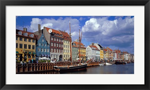 Framed Denmark, Copenhagen, Nyhavn Print