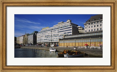 Framed Buildings at the waterfront, Palace Hotel, Helsinki, Finland Print