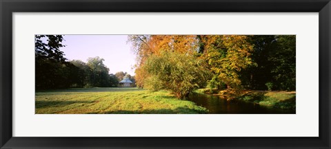 Framed Park Sans-Souci w/ teahouse in Autumn Potsdam Germany Print