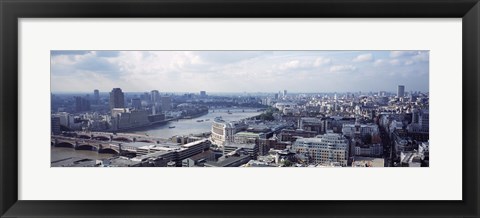 Framed England, London, Aerial view from St. Paul&#39;s Cathedral Print