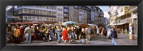 Framed Farmer&#39;s Market, Bonn, Germany Print