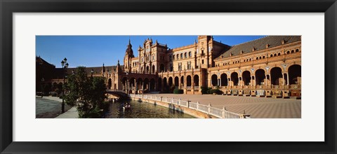 Framed Plaza Espana, Seville, Spain Print