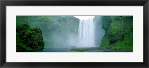 Framed Skogafoss Falls, Skogar River, Iceland Print