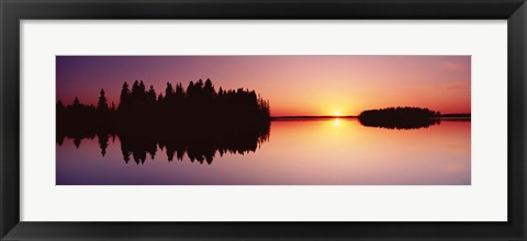 Framed Canada, Alberta, Elk Island National Park Print