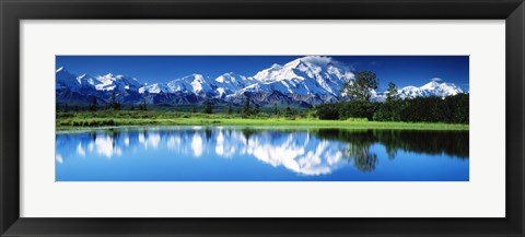 Framed Lake in Denali National Park AK Print