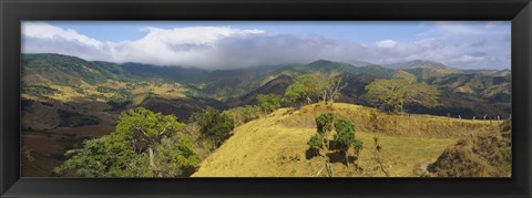 Framed Clouds over mountains, Monteverde, Costa Rica Print