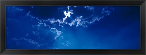 Framed Clouds over Dava Moor Nairn Scotland Print