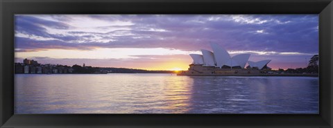 Framed Sunset over Sydney Opera House Print