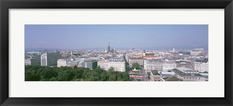 Framed Austria, Vienna, High angle view of the city Print