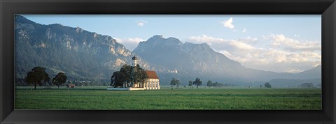 Framed St Coloman&#39;s Church, Bavaria, Germany Print