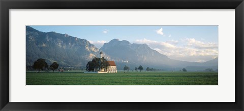 Framed St Coloman&#39;s Church, Bavaria, Germany Print