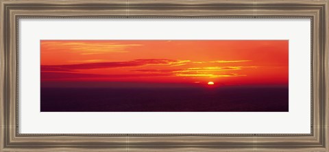 Framed Sunrise Lake Michigan USA Print