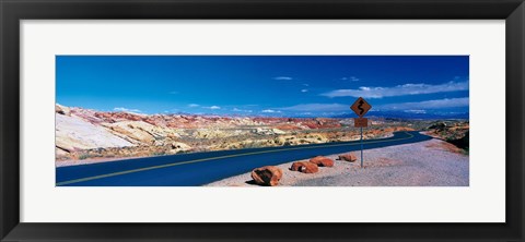 Framed Road Valley of Fire State Park Overton NV Print