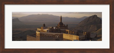 Framed High angle view of a palace, Ishak Pasha Palace, Dogubeyazit, Turkey Print