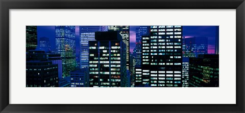 Framed Downtown buildings Toronto Ontario Canada Print