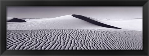 Framed Dunes in Black and White, New Mexico Print