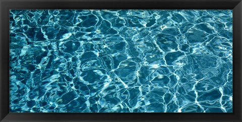 Framed Swimming Pool Ripples Sacramento CA USA Print