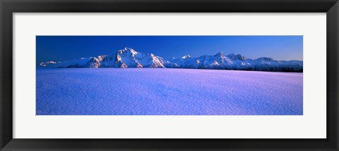 Framed Pioneer Pk Chugach Mts AK USA Print