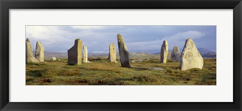 Framed Callanish Stones, Isle Of Lewis, Outer Hebrides, Scotland, United Kingdom Print