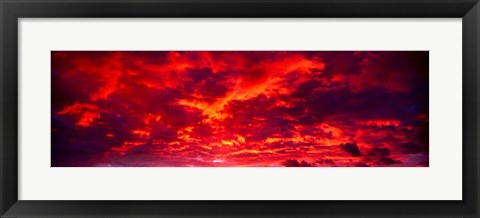 Framed Sunset Dragoon Mountains AZ Print