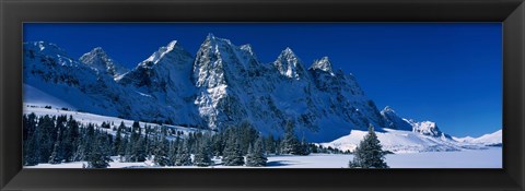 Framed Ramparts Tonquin Valley Jasper National Park Alberta Canada Print