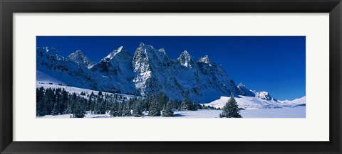 Framed Ramparts Tonquin Valley Jasper National Park Alberta Canada Print