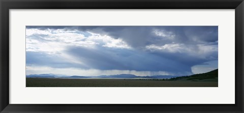 Framed Storm cloud over a landscape, Weston Pass, Colorado, USA Print