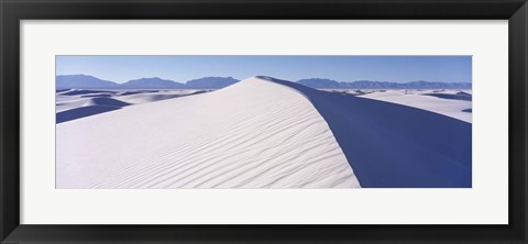 Framed Hills in the White Sands Desert, New Mexico Print