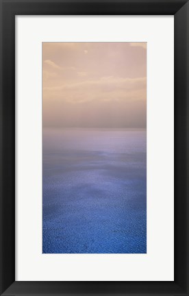 Framed Reflection of clouds on water, Lake Geneva, Switzerland Print