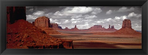 Framed Mountains, West Coast, Monument Valley, Arizona, USA, Print