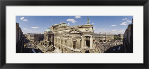 Framed High Angle View Of Opera Garnier, Paris, France Print