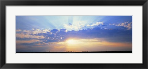 Framed Sunrise Stelle IL USA Print